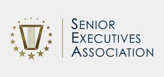 Senior Executives Association logo with lyre
